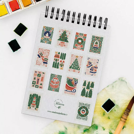 NEW Carnet de coloriage A6 - Noël