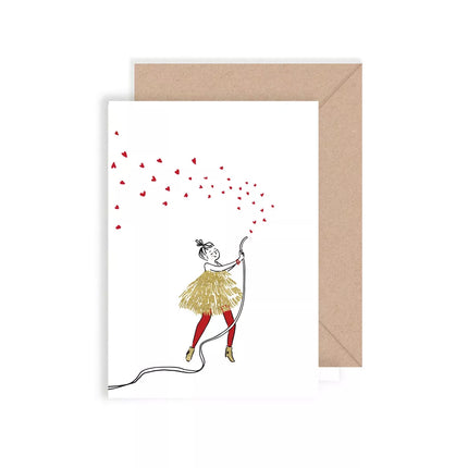 NEW Carte double Jet de coeur