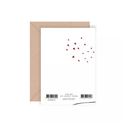 NEW Carte double Jet de coeur