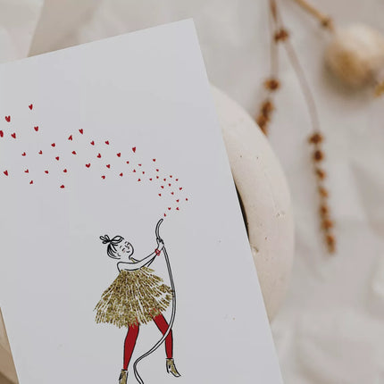 NEW Carte double Jet de coeur