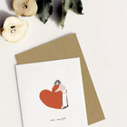 NEW Carte double Serre moi fort