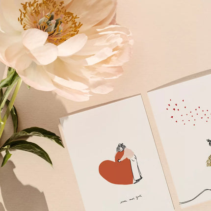 NEW Carte double Serre moi fort