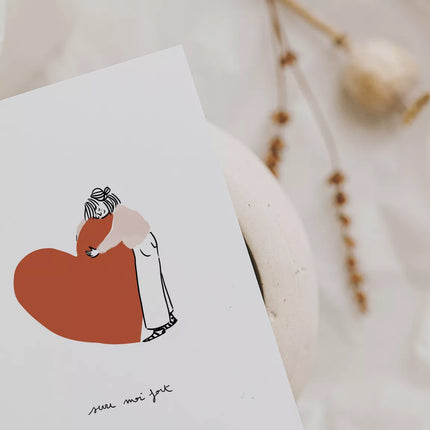 NEW Carte double Serre moi fort