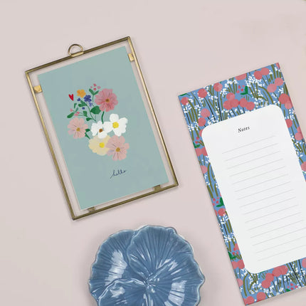 NEW Bloc notes Rose coquelicot