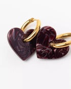 NEW Boucles d'oreilles Lova Lova Lie de vin