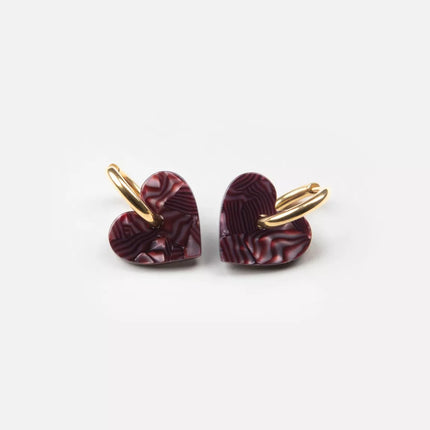 NEW Boucles d'oreilles Lova Lova Lie de vin