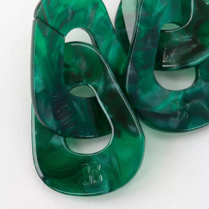 NEW Boucles d'oreilles Maillon Vert
