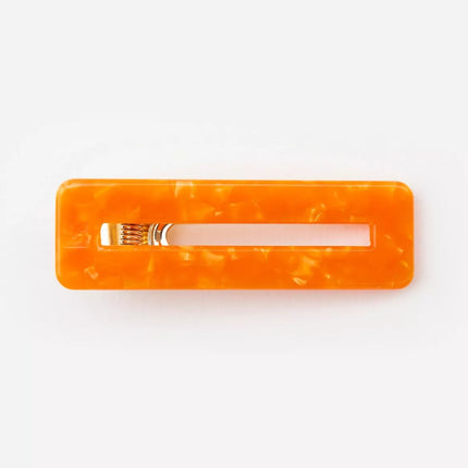 NEW Barrette rectangle Orange