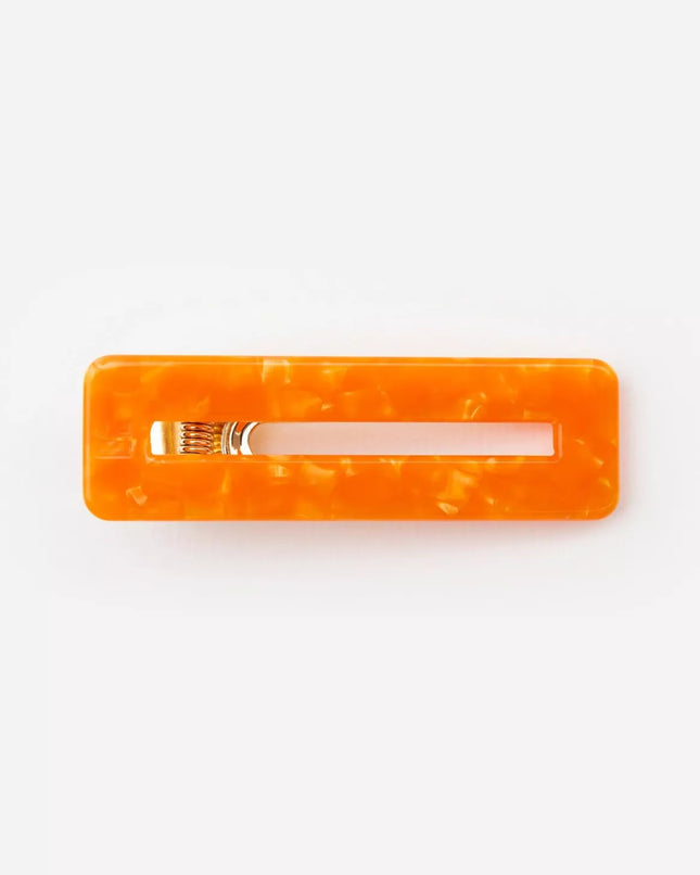 NEW Barrette rectangle Orange