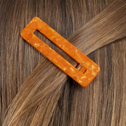 NEW Barrette rectangle Orange