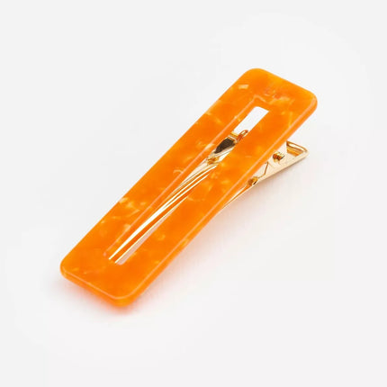 NEW Barrette rectangle Orange