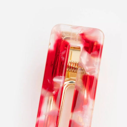 NEW Barrette rectangle Rouge