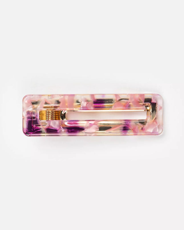 NEW Barrette rectangle Pink