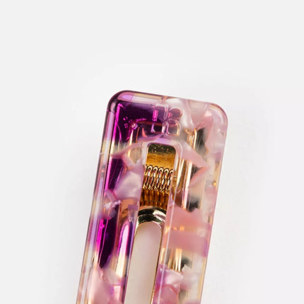 NEW Barrette rectangle Pink