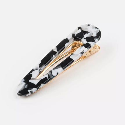 NEW Barrette triangle Noir et blanc