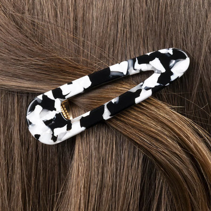 NEW Barrette triangle Noir et blanc