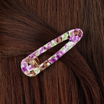 NEW Barrette triangle Magenta et vert