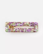 NEW Barrette rectangle Magenta et vert