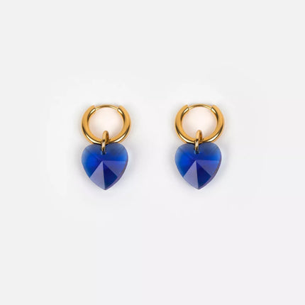 NEW Boucles d'oreilles Heart attack bleu