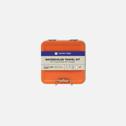 Kit d'aquarelle de voyage orange