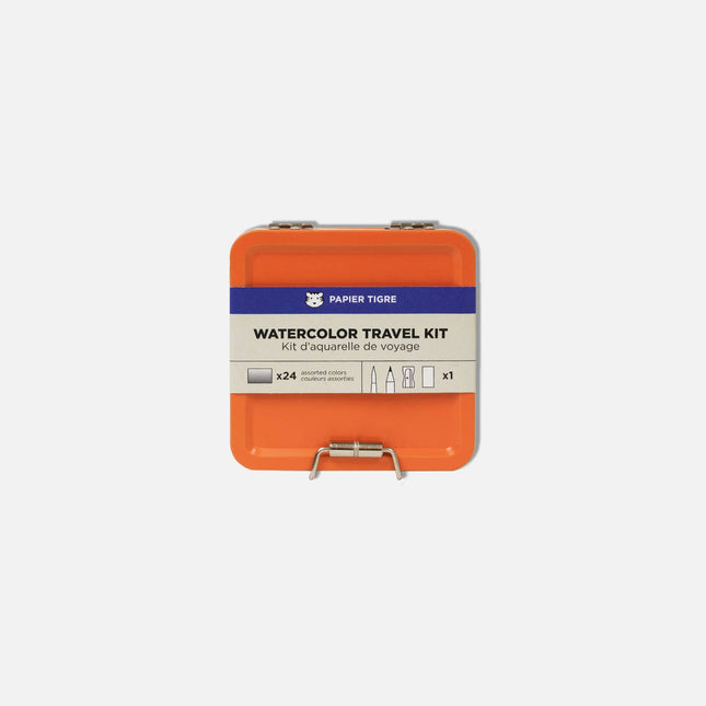 Kit d'aquarelle de voyage orange