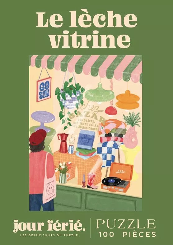 NEW Puzzle 100 pièces Le lèche vitrine
