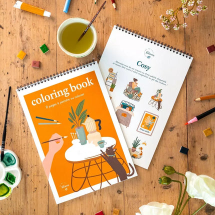 Carnet de coloriage A4 - Cosy