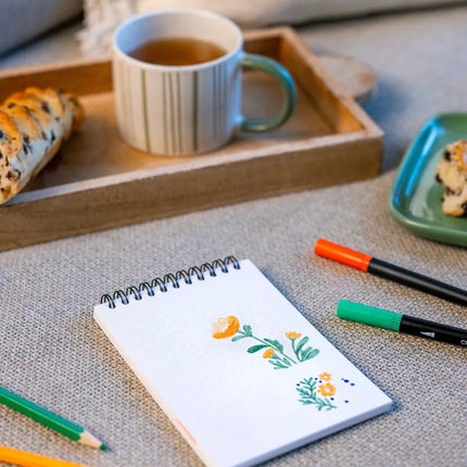 Carnet de coloriage A6 - Bloom