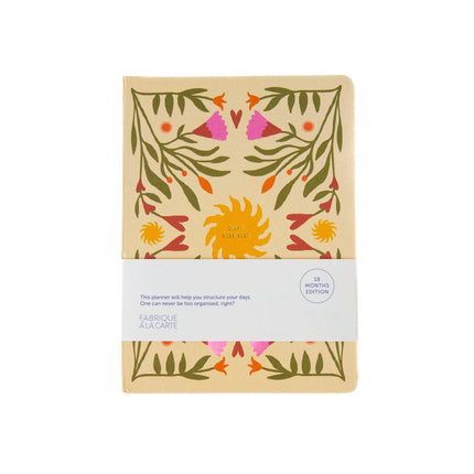 Agenda 18 mois 2026-2027 Beige Soleil