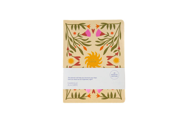 Agenda 18 mois 2026-2027 Beige Soleil