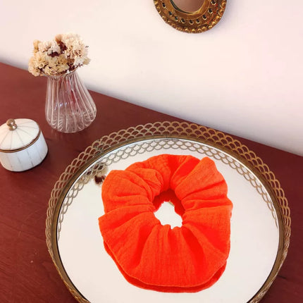Chouchou Tangerine (gaze de coton)