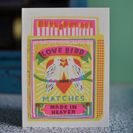 Carte postale Love Bird Matches