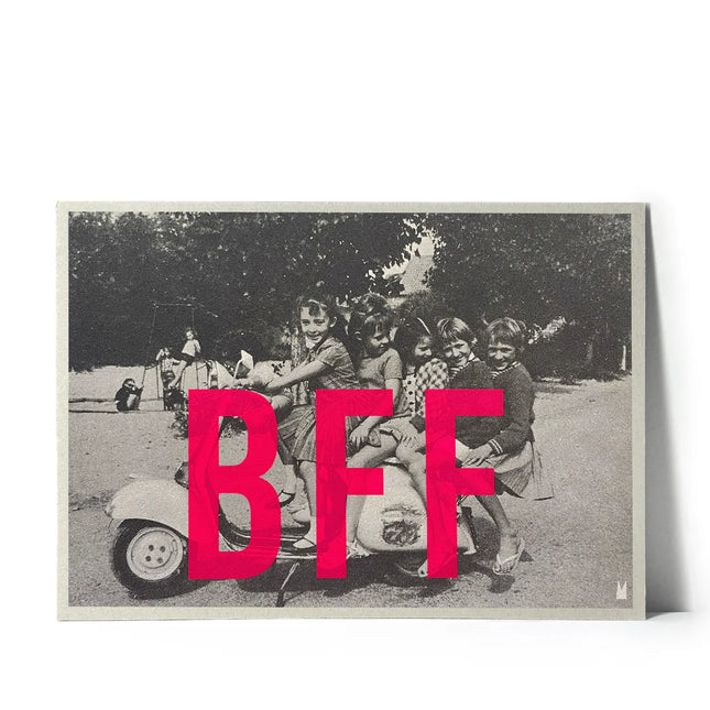 Carte sérigraphiée BFF
