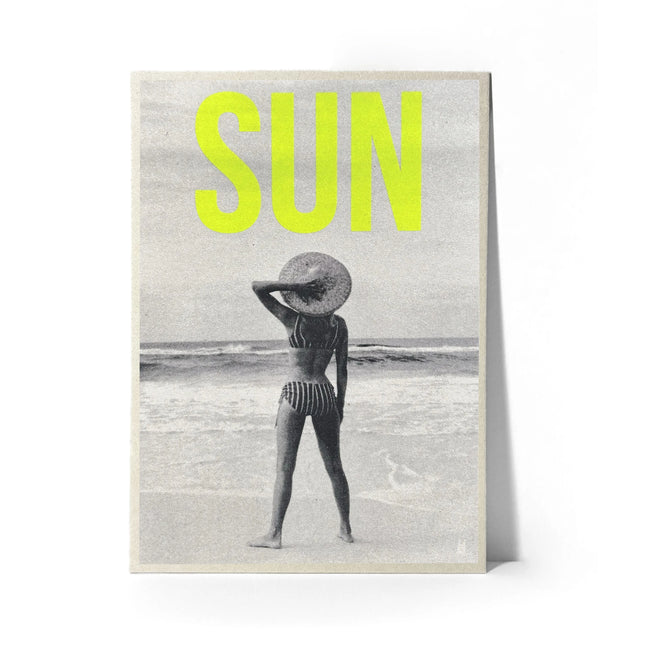Carte sérigraphiée Sun