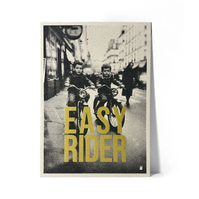 Carte sérigraphiée Easy rider