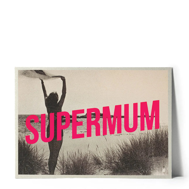 Carte sérigraphiée Super mum