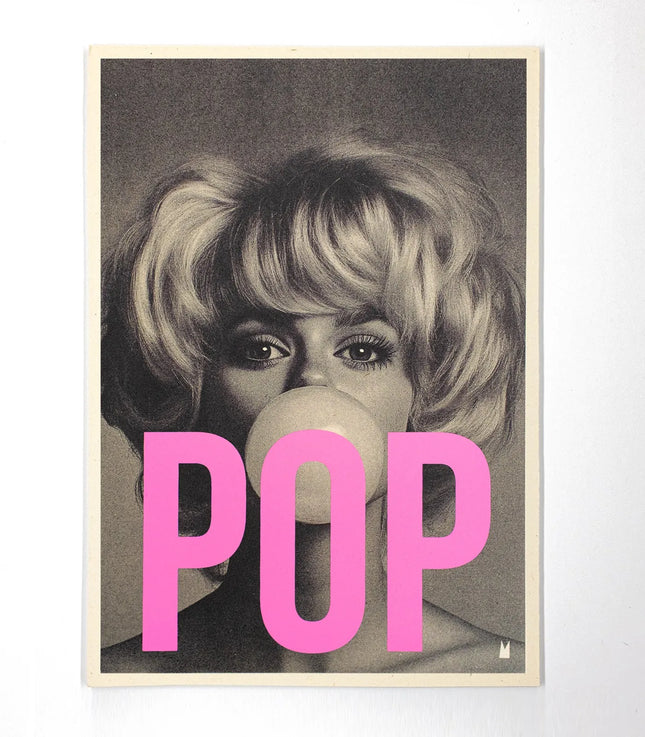 Affiche sérigraphiée Pop