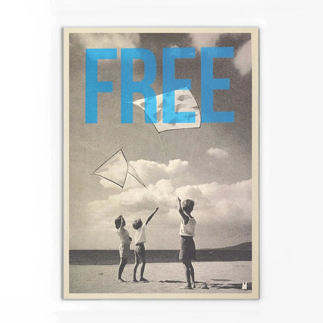 Carte sérigraphiée Free