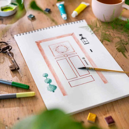 Carnet de coloriage A4 - Petites portes