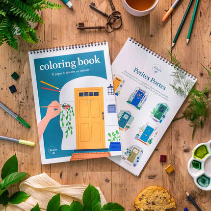 Carnet de coloriage A4 - Petites portes