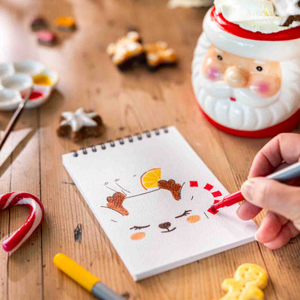 Carnet de coloriage A6 - Noël gourmand