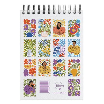 Carnet de coloriage A6 - Jardin des muses