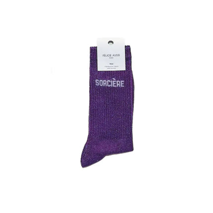 Chaussettes Sorcière paillettes