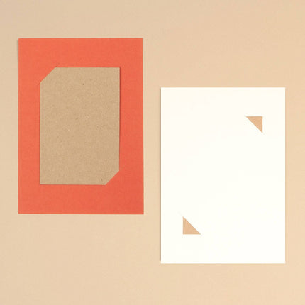 Carte support sachet de graine – Terracotta et Ivoire