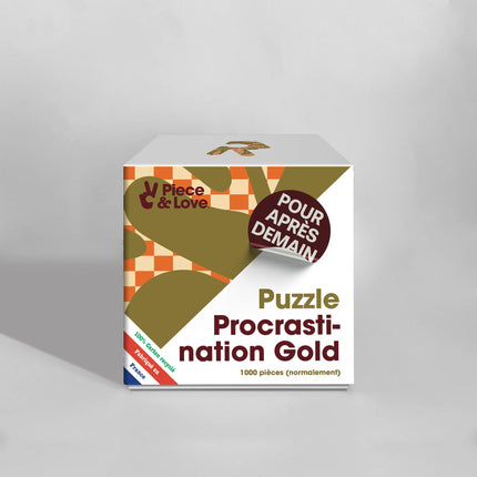 Puzzle 1000 pièces Procrastination gold (édition limitée)