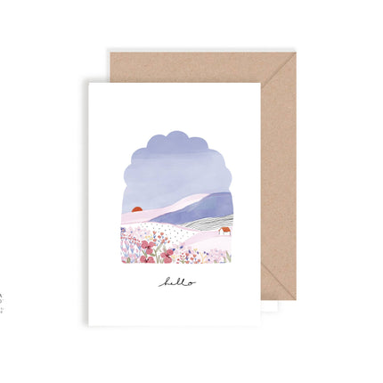 Carte double Bonjour
