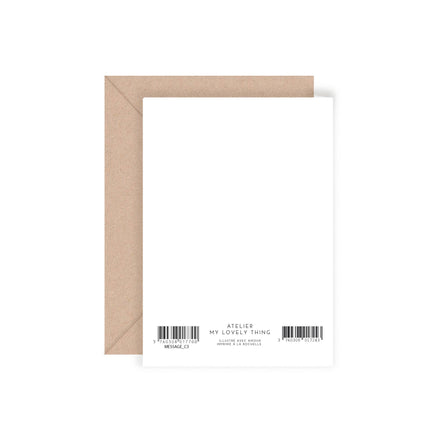 Carte double Bonjour
