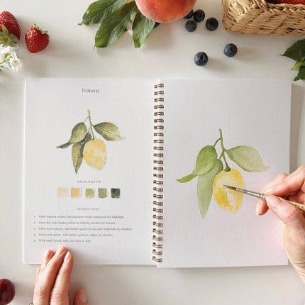 Cahier d'aquarelle Fruits