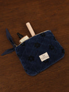 Petite pochette Velours fleurs