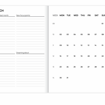 NEW Agenda 2026 - Beige Soleil